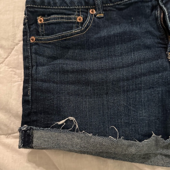 American Eagle Blue Jean Stretch Shorts Size 14 - Picture 12 of 16